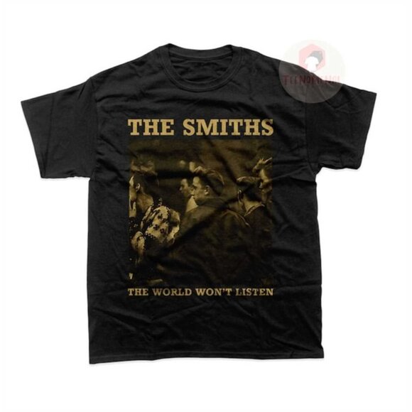 The Smiths T-Shirt The World Wont Listen Album Rock Band Fan Graphic 26 - Picture 1 of 5